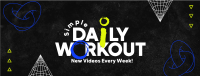 Modern Workout Routine Facebook cover | BrandCrowd Facebook cover Maker