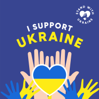 I Support Ukraine Linkedin Post Image Preview