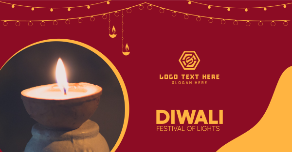 Diwali Event Facebook Ad Design Image Preview