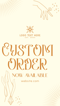 Order Custom Jewelry Instagram reel Image Preview