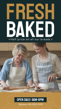 Bakery Bread Promo Facebook Story Design