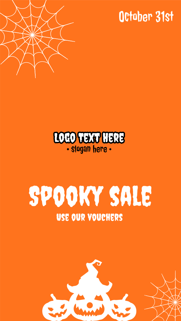 Halloween Spooky Sale  Facebook Story Design Image Preview