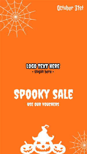 Halloween Spooky Sale  Facebook story