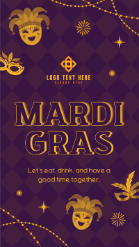 Mardi Gras Masquerade Instagram Story Design