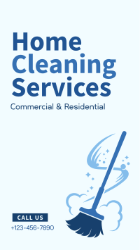 Home Cleaning Services Facebook Story Design