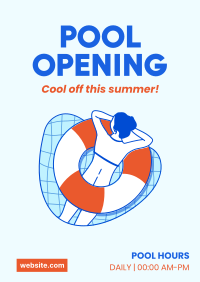 Pool Opening Poster Image Preview