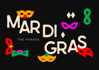 mardi gras parade masks