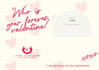 Valentine's Date Postcard Image Preview