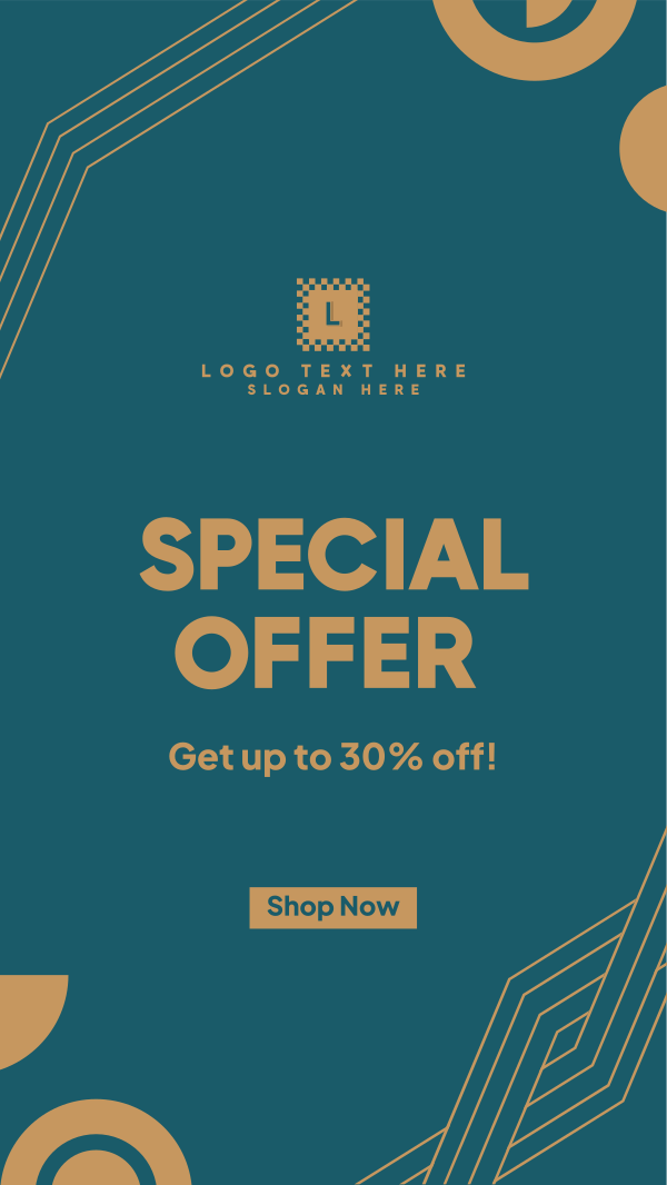 Special Offer Geometric Pattern Instagram Story Design Image Preview