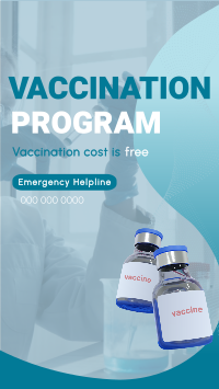 Vaccine Bottles Immunity Facebook Story Design