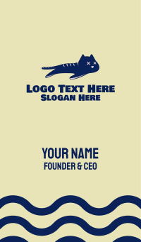 Dead Blue Cat Business Card | BrandCrowd Business Card Maker