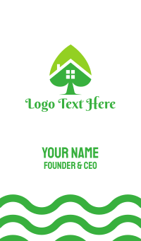 Green Spade House Business Card Design