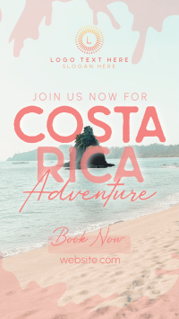Welcome To Costa Rica Facebook Story Design