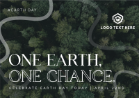 One Earth Postcard Design
