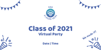 Graduation Party Invitation Twitter Post Image Preview