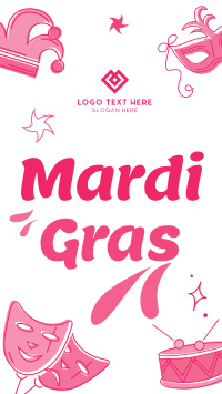 Mardi Gras YouTube Short Design