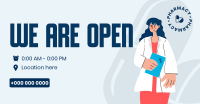 Open Pharmacy Facebook ad Image Preview