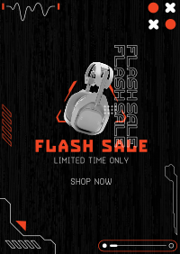Tech Flash Sale Poster Design