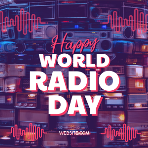 Celebrate World Radio Day Instagram post Image Preview