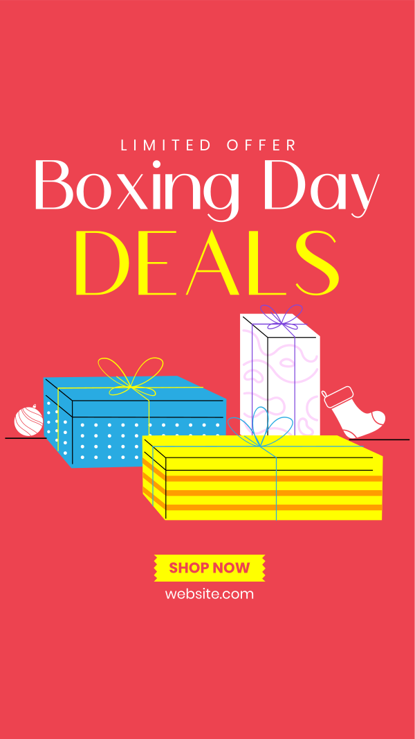 Boxing Day Deals Facebook Story Design Image Preview