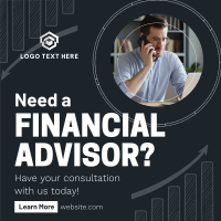 Professional Financial Advisor Instagram post Image Preview