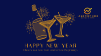 New Year Cheers Facebook event cover Image Preview