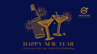 New Year Cheers Facebook event cover Image Preview