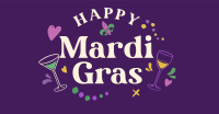 Mardi Gras Toast Facebook Ad Design