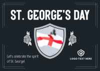 St. George's Day Celebration Postcard Image Preview