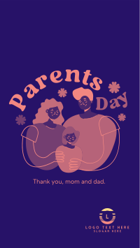 Happy Mommy & Daddy Day Facebook story Image Preview