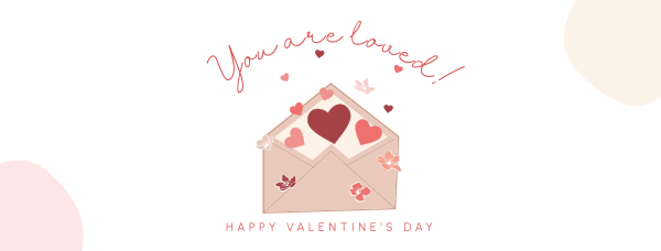 Valentine Envelope Facebook Cover Design Image Preview