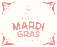 Festive Mardi Gras Facebook post Image Preview