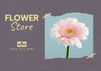 Flower Store Postcard Image Preview