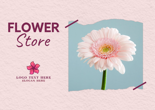 Flower Store Postcard Design Image Preview