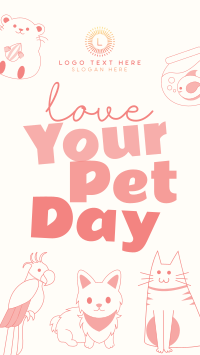 Love Your Pet Day Facebook Story Design