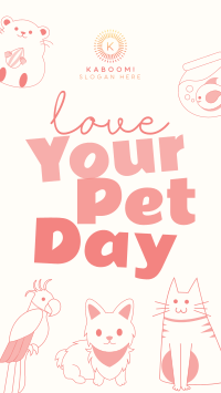 Love Your Pet Day Facebook story Image Preview