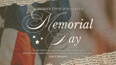 Rustic Memorial Day Facebook event cover Image Preview