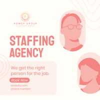 Staffing Agency Booking Instagram Post Design