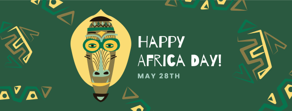 African Mask Facebook Cover Design Image Preview