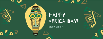 African Mask Facebook cover Image Preview