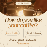 Coffee Customer Engagement Instagram Post Design