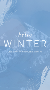 Winter Greeting YouTube Short Design