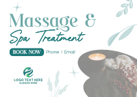 Massage and Spa Wellness Postcard Image Preview