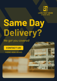 Professional Delivery Service Flyer Image Preview