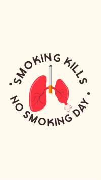 Don't Pop Your Lungs Facebook Story Design