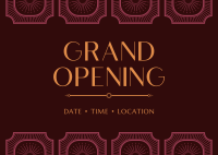 Vintage Grand Opening Postcard Image Preview
