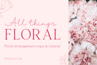 Petal Flowers Pinterest Cover Design