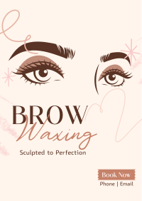 Eyebrow Waxing Service Flyer Design