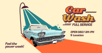 Retro Car Wash Facebook ad Image Preview