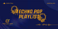 Techno Pop Music Twitter post Image Preview